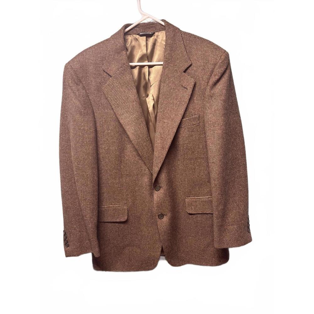 Joseph & Feiss Tailored Men's Brown Wool Blazer Sports Coat